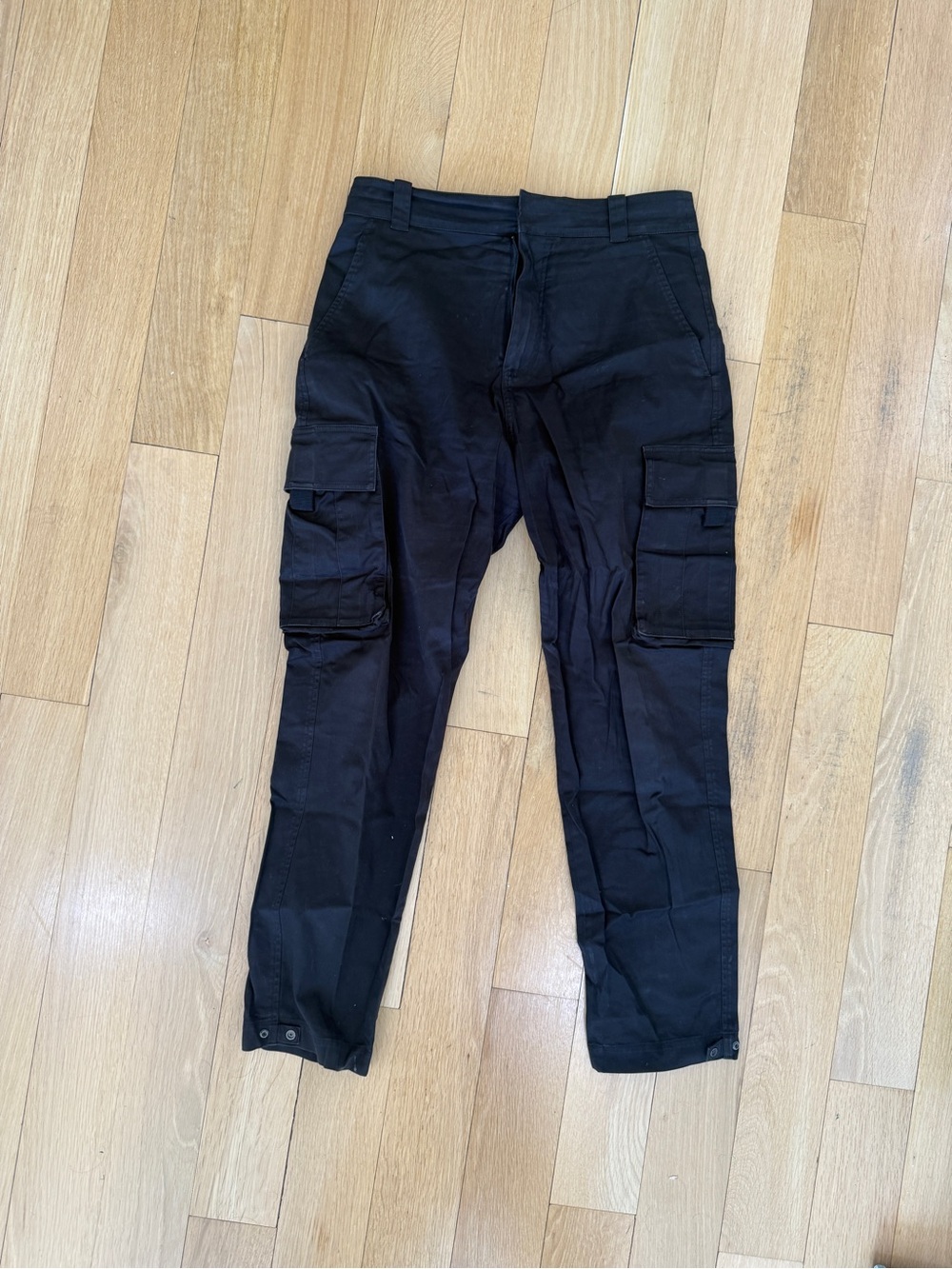 Dior Men's Black Chinos with Flap Pocket